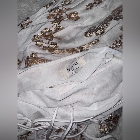 NWOT House of CB Caprina Embroidered Floral Trumpet Gown Sz M - Picture 7 of 10